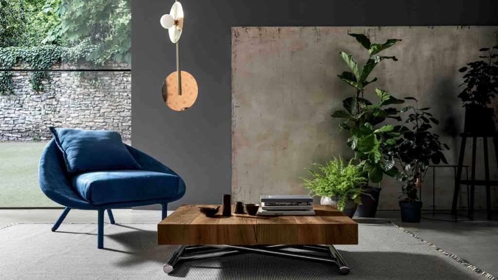 Polyvalent et raffiné : Table basse transformable en table à manger