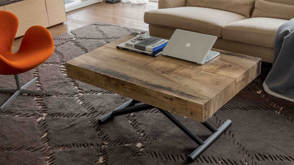 Versatile and Refined: Convertible Coffee Table into Dining Table
