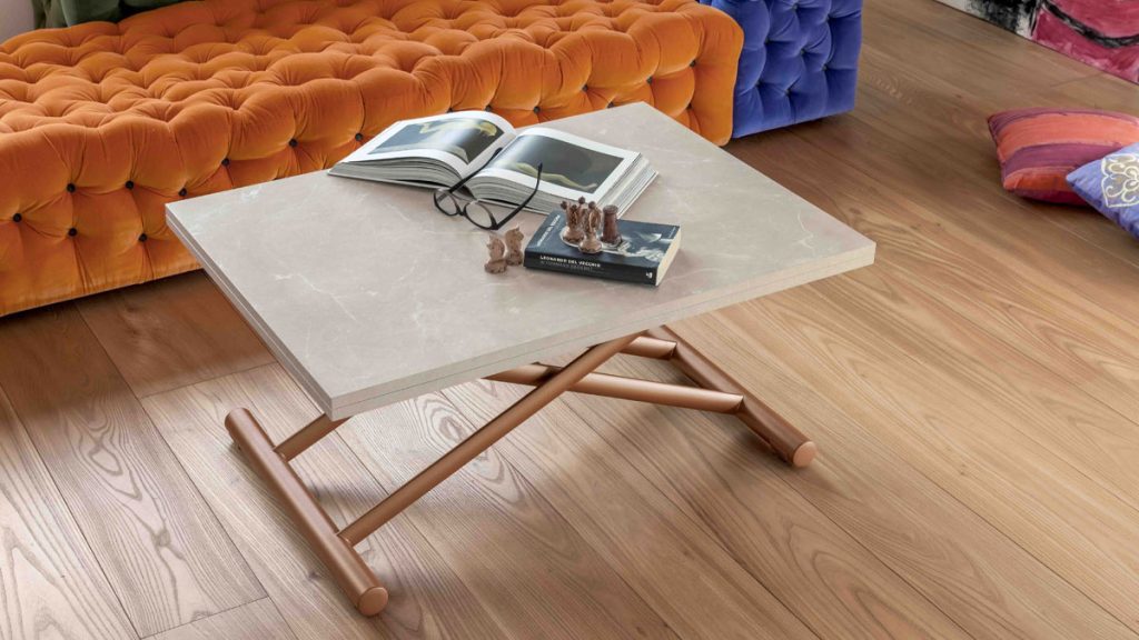 Versatile and Refined: Convertible Coffee Table into Dining Table