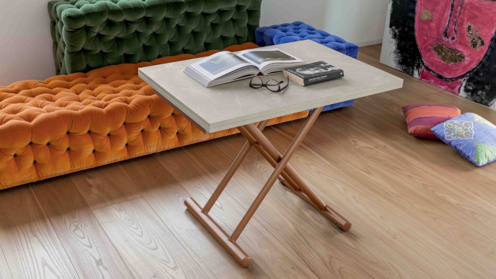 Versatile and Refined: Convertible Coffee Table into Dining Table