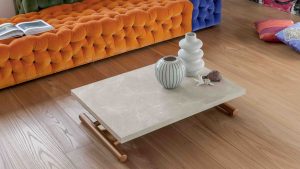 Versatile and Refined: Convertible Coffee Table into Dining Table