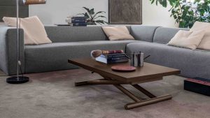 Versatile and Refined: Convertible Coffee Table into Dining Table